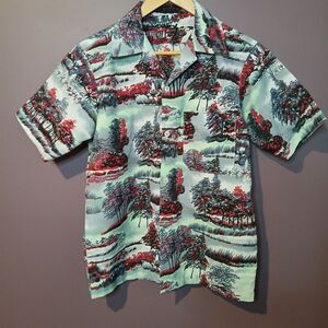 Men's‎ Med Handmade Shirt 15" Neck Short Sleeve Unique Casual Design